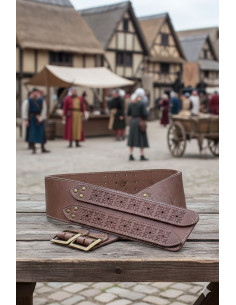 Mittelalterlicher lombardischer Gürtel - Braun
