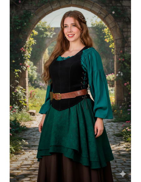 Mittelalterliches Leder-Bustier...