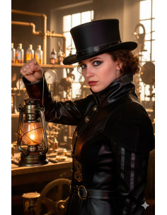 Sombrero de copa Samedi - Negro 2