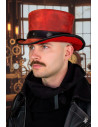 Zwarte hoed Samedi - Rood