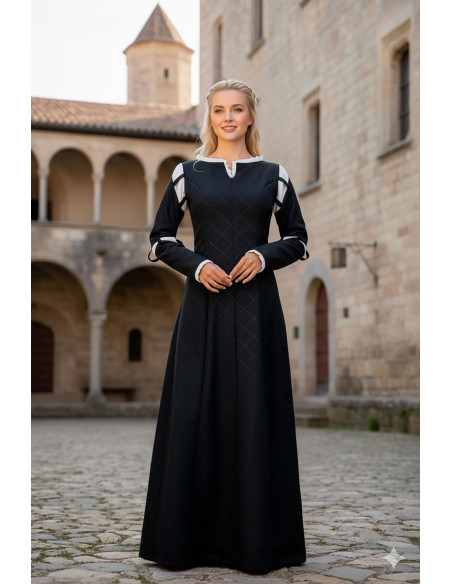 Vestido medieval Mérida - Negro