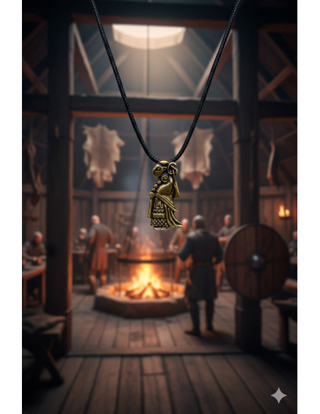 Viking Valkyrie anhæng - Guld