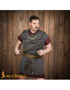 Romaanse lorica in maillotsluiting, ronde conische ring... 2