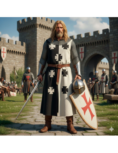 Crusader linnen tuniek
