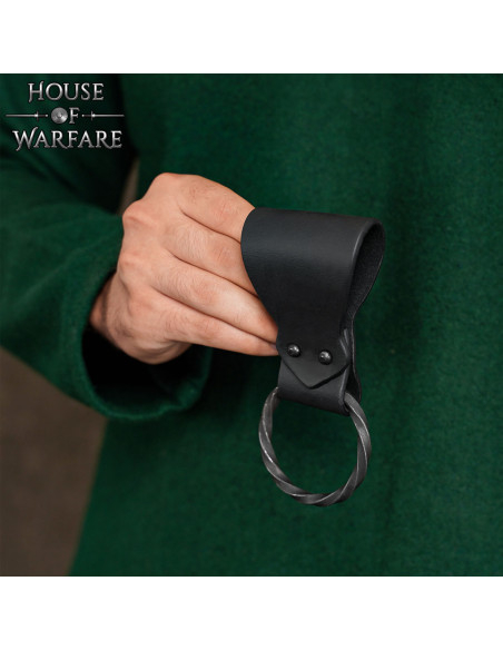 Leder-Tahali mit geflochtenem Ring,...