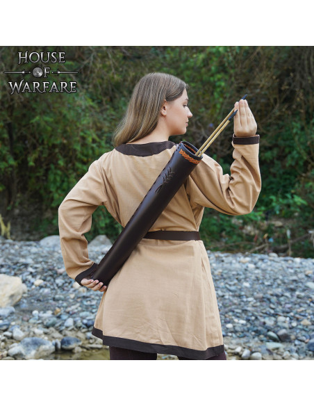 Mittelalterlicher Lederrucksack für...