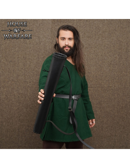 Carcaj medieval en cuero para...