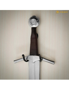Soporte de pared para espadas en hierro trenzado forjado 2