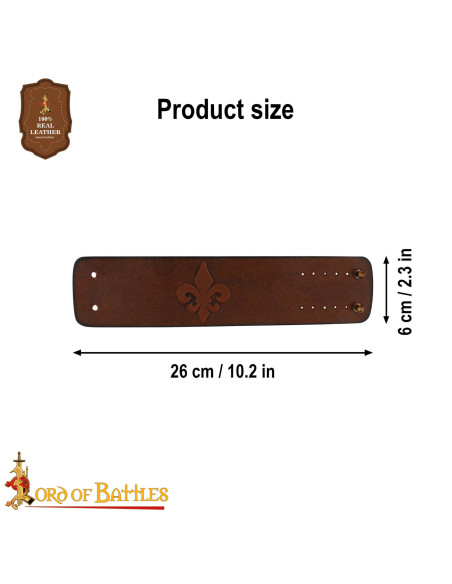 Mittelalterliches Lederarmband mit...