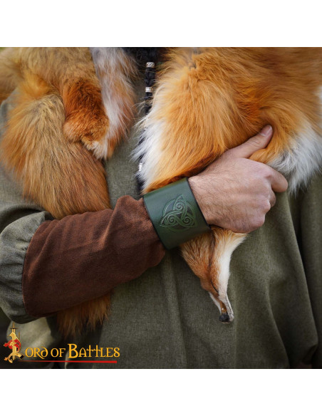 Mittelalterliches Lederarmband mit...