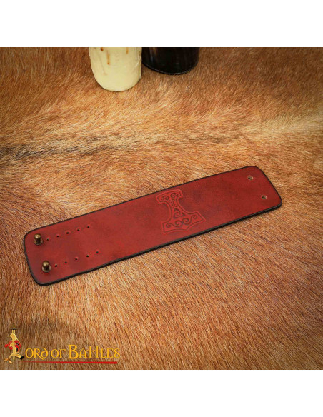 Mittelalterliches Lederarmband mit...