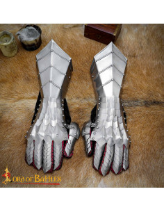 Mittelalterliche Fantasy-Gothic-Handschuhe, Kaliber 16