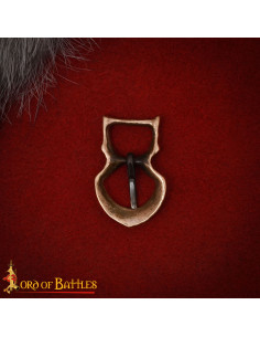 Hebilla medieval pequeña en bronce antiguo para cinturón 2