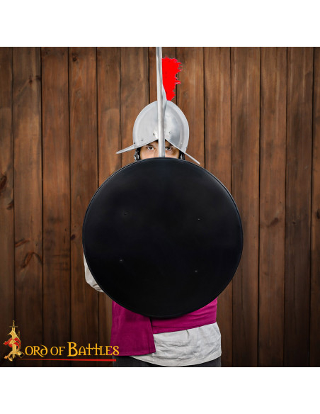 Rundes mittelalterliches Schild in...