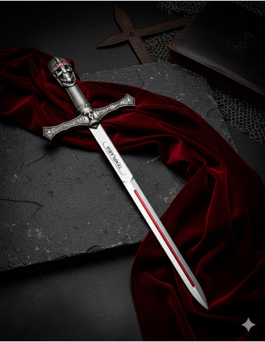 Miniatuurfantasie Albainox Templarius zwaard (17,5 cm.)