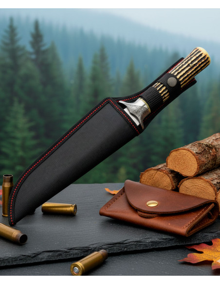 Jagdmesser SCK mit Scheide, Griff aus...