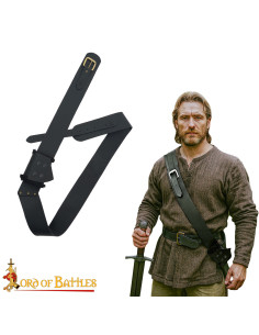 Gürtel mit mittelalterlichem Tahali-Leder für Schwerter,...