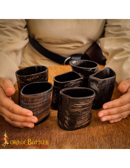 Set van 6 middeleeuwse glazen van...