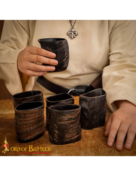 Set 6 vasos medievales en cuerno de...