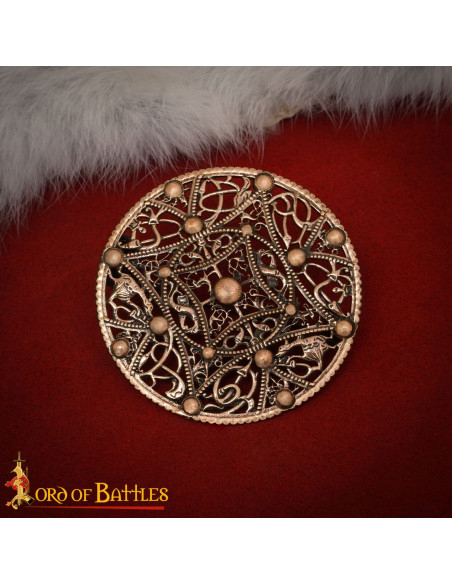 Broche vikingo en bronce envejecido...
