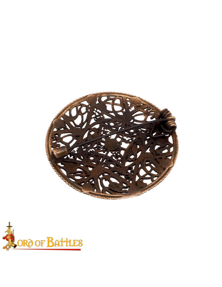 Oud bronzen Vikingklem met filigrain...