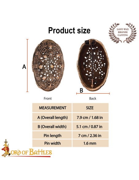 Viking- ovaler Spangen im 9....