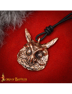 Colgante medieval modelo Buho en bronce envejecido