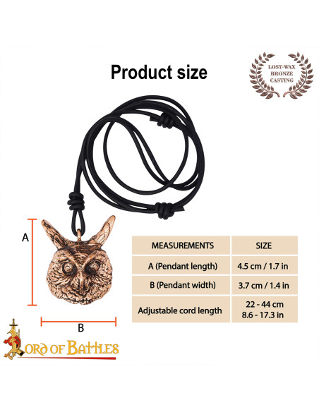 Middeleeuwse hanger model Uil in...