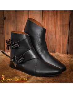 Botines vikingos modelo Jorvik en cuerno negro 2