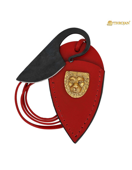 Cuchillo celta forjado a mano funda...