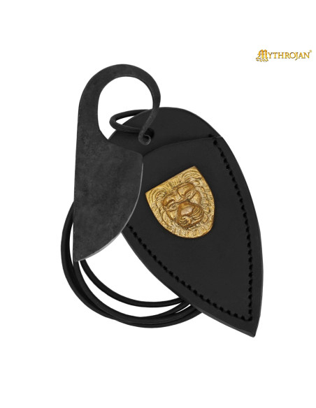 Cuchillo celta forjado a mano funda...