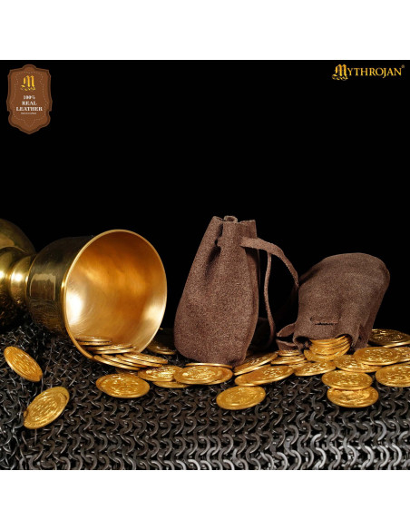 Pak 2 middeleeuwse suède zakken,...