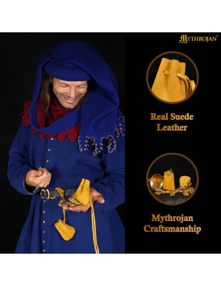 Pakke med 2 middelalderske skindposer...