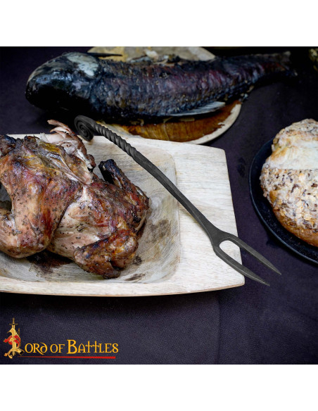 Viking vork van handgesmeed ijzer (25...