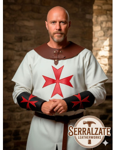 Templararmbånd Sorte Otte Velsignelser Kors 2