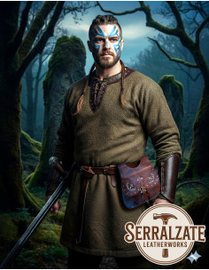 Bolso Celta-Medieval Gareth en marrón oscuro 2
