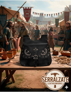 Bolso Celta-Medieval Gareth en negro