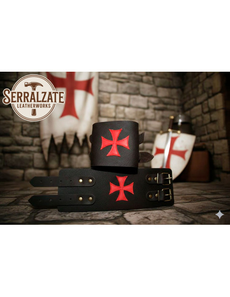 Templar korsarm med 2 stropper - sort