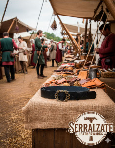 Cinturón Medieval Basilio - Negro 2