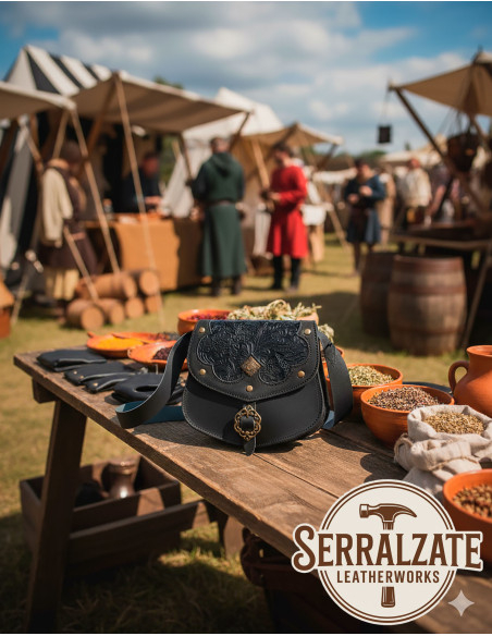 Bolso medieval en cuero modelo... Bolso medieval en cuero modelo...