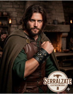 Pulsera medieval Alejandro en negro (1 unidad) 2