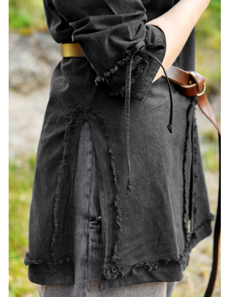 Middelalderbrun Yrsa-modelt tunika,...