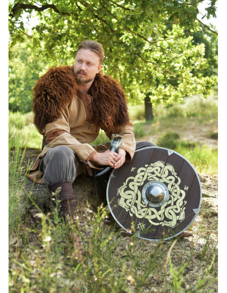 Middeleeuwse beige-bruin versleten...