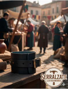 Mittelalterliches Armband El Camino, 1 Stück - Schwarz