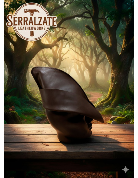 Mittelalterlicher Lederhut Modell...