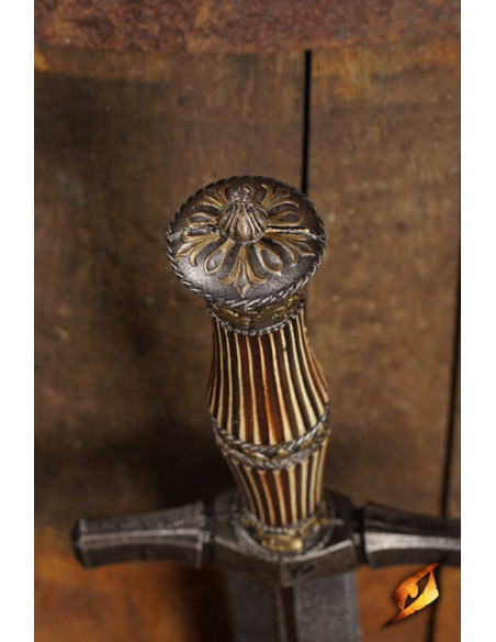 Daga medieval pirata para LARP, mango...