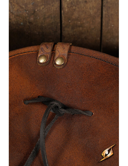 Einfacher Pirat-Hut aus Leder, braune...