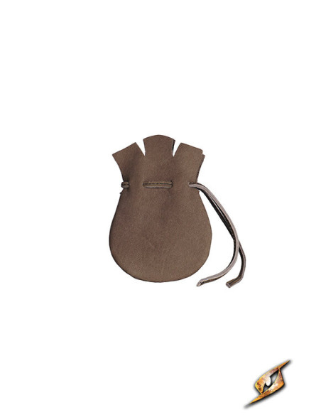 Piratenlederen geldbuidel, bruin