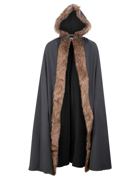 Medieval kappe med hætte i bomuld...