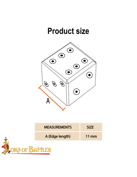 Sæt med 6 romerske terningeskaller i...